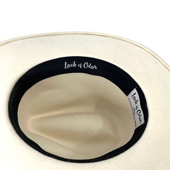 Lack of Color 100% wool fedora hat Size S‎ cream main image 6